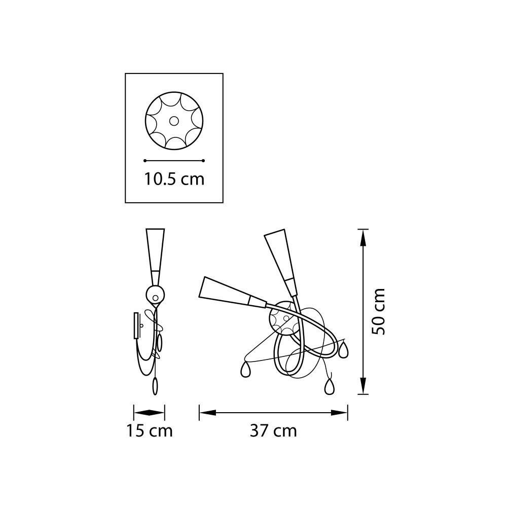 Lightstar *** (SB1105/2L K) Бра AEREO 2х25W G9 gold foil (в комплекте) Lightstar *** (SB1105/2L K) Бра AEREO 2х25W G9 gold foil (в комплекте)